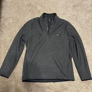 Eddie bauer grey quarter quarter button up